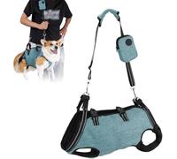 JuanNest Arnés De Elevación para Perros Pequeños, Arnés De Cuerpo Entero Perro, Correa De Soporte Auxiliar,Rnes De Transporte para Perros, Suave, Impermeable, Ajustable, Reflectante, Transpirable D,L