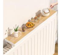 JuanNest Balda Radiador Madera,40/50/60 Cm Estante Radiador Sin Taladrar Cubre Radiadores Flotantes Modernos para El Hogar Dormitorio Salón Pasillo Ahorra Espacio,Antipolvo Antihumo A,60 cm/23.6 in