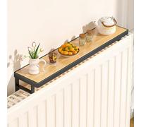 JuanNest Balda Radiador Madera,40/50/60 Cm Estante Radiador Sin Taladrar Cubre Radiadores Flotantes Modernos para El Hogar Dormitorio Salón Pasillo Ahorra Espacio,Antipolvo Antihumo B,40 cm/15.7 in