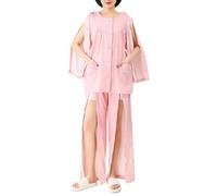 JuanNest Camisetas para Cuidados Postoperatorios para Mujer, Batas De Manga Larga para Fracturas, Ropa De Encamado para Personas con Discapacidad, Fáciles De Poner Y Quitar C,XL(60-75kg)