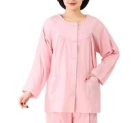 JuanNest Camisetas para Cuidados Postoperatorios para Mujer, Batas De Manga Larga para Fracturas, Ropa De Encamado para Personas con Discapacidad, Fáciles De Poner Y Quitar A,M(40-55kg)