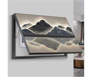 JuanNest Cubre Cuadro De Panel Montada Electrico Contador Luz Cubre Cuadros Decorativos Creativa Cubierta Simple Contador Luz Cubre Cuadros Decorativos Tapa Contador Oculto Multifuncional D,80x60cm
