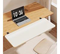 JuanNest Ergonómica Bandeja Extensora De Escritorio, Bandeja Plegable para Cajón De Teclado, Soporte De Reposamuñecas para Soporte De Mesa, Bandeja para Ratón Mesa De Juego, Sin Taladros A,60×25cm