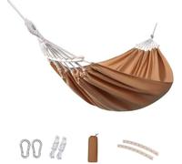 JuanNest Hamaca Doble para 2 Personas Grandes Hamacas Brasileñas De Lona De Algodón para Interiores para Dormitorio, Patio, Porche, Jardín Trasero, Acampada, Playa, Camping Y Relax A,200 * 150CM