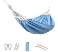 JuanNest Hamaca Doble para 2 Personas Grandes Hamacas Brasileñas De Lona De Algodón para Interiores para Dormitorio, Patio, Porche, Jardín Trasero, Acampada, Playa, Camping Y Relax C,200 * 150CM