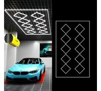 JuanNest Lámpara LED Hexagonal De Techo,Pared,Taller,Garaje,Gimnasia con Diseño De Panal, Luces LED De Panal,Temperatura De Color De 3000/4000/6500 K, Iluminación para Estaciones De Trabajo I,3000K