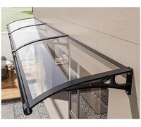 JuanNest Marquesina para Puertas Y Ventanas,Tejadillo De Protección contra La Lluvia Y La Nieve UV,Toldo Cubierta De Policarbonato con Fregadero Grande,Toldo De Entrada De Techo,Lluvia Casa A,80×90cm