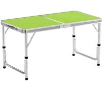 JuanNest Mesa Plegable De Aluminio Portátil De 120 Cm, para Jardín, Barbacoa, Camping, 3 Engranajes, Altura Ajustable, Mesa Plegable De Ligero para Cocina Al Aire Libre, Mesas Plegables,Mesa Picnic D