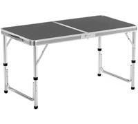 JuanNest Mesa Plegable De Aluminio Portátil De 120 Cm, para Jardín, Barbacoa, Camping, 3 Engranajes, Altura Ajustable, Mesa Plegable De Ligero para Cocina Al Aire Libre, Mesas Plegables,Mesa Picnic B
