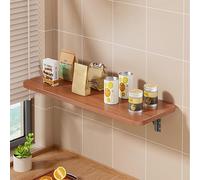 JuanNest Mesa Plegable De Lavandería Montada En La Pared,Mesa De Pared Flotante,Mesa De Comedor Plegable,Escritorio para Laptop,Lavandería,Oficina, Cocina, Baño, Estudio, Fácil De Organizar B,50×30CM