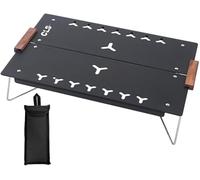 JuanNest Mini Mesa De Picnic Portátil, Mesa Plegable, Mesa Playa Plegable Baja, Escritorio Portátil De Aluminio Al Aire Libre, Mesa De Picnic para Montañismo, Senderismo, Camping,Computadora B