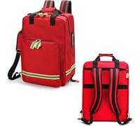 JuanNest Mochila Emergencias Sanitarias con Carrello Ruote Rimovibile,Bolsa Enfermera para Traumatismos,Bolsa De Primeros Auxilios De Gran Capacidad,Botiquin Casa para Exterior,Marcha No Tie Rod