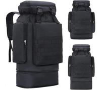 JuanNest Mochila Tactica Mochila Militar 70 litros con Sistema Molle Gran Capacidad Militar Impermeable para Emergencias De Caza Senderismo Y Acampadas - Mochila para Actividades Al Aire Libre G