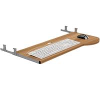 JuanNest Portateclado con Bandeja Extraíble En Madera Bajo Mesa,Cajón para Teclado Debajo del Escritorio, Cajón para Ordenador para Estudio En Casa Y Oficina, Escritorio para Videojuegos A,L60CM