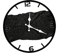 JuanNest Reloj De Pared Decorativo De Madera, Reloj De Pared Retro, Reloj Silencios, Reloj Decorativo De Pared para Habitación Infantil, Salón, Aula, Cocina Y Oficina,Dormitorio,Pilas No Incluidas B