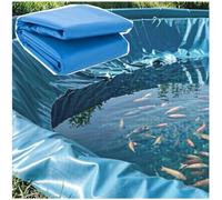 JuanNest Revestimiento Flexible para Estanque Azul, Membrana para Estanque Grande 3X4m 4X5m 5X5m 6X8m,Película De Sellado De HDPE para Almacenamiento De Agua Jardines Acuáticos Estanque 2x5m