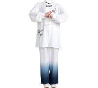 JuanNest Ropa Tai Chi,Uniforme Artes Marciales Chinas, Traje Kung Fu Wing Chun, Vestimenta Tradicional China para Qigong, Meditación, Yoga, Entrenamiento Y Exhibiciones S(50-60kg)