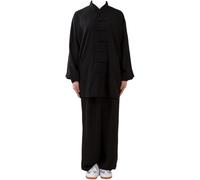 JuanNest Uniforme Kung Fu Hombre, Traje Artes Marciales Chinas, Ropa Tai Chi Tradicional para Hombre Y Mujer, Conjunto De Entrenamiento Wing Chun Wushu, Cómodo para Práctica Deportiva L,3XL(90-100kg)