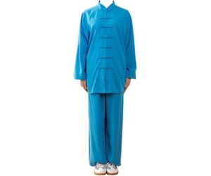 JuanNest Uniforme Kung Fu Hombre, Traje Artes Marciales Chinas, Ropa Tai Chi Tradicional para Hombre Y Mujer, Conjunto De Entrenamiento Wing Chun Wushu, Cómodo para Práctica Deportiva I,XS(40-50kg)