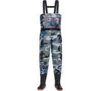 JuanNest Vadeadores De Pecho Impermeables Transpirables,Vadeadores De Pesca De Neopreno para Hombre con Botas Incorporadas para Un Agarre Máximo Duraderos para Pescar En Aguas Frías A,44