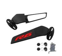JUANNING Espejo Retrovisor CNC De ala Fija para Motocicleta para Yam&AHA YZFR6 YZF-R6 YZF R6 R6S(Style E)
