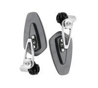 JUANNING Espejo Retrovisor Giratorio De 360° con Cristal Azul, Antirreflejo, Ajustable, para Scooter Eléctrico, Accesorio Universal De Modificación(E)