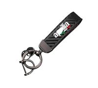 JUANNING Llavero De Motocicleta Con Hebilla Herradura, Fibra Carbono Y Cuero, Para Ap&rilia RSV4 RS660 Tuono 660 RSV1000/R Caponord(M)
