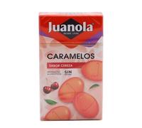 Juanola Caramelos Sabor Cereza - Sin azúcar, sin gluten - Con edulcorantes procedentes de la planta Stevia - Cómodo formato de bolsillo - Explosión de sabor en tu boca - Pack 20 uds
