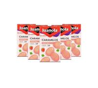 Juanola Caramelos Sabor Fresa - Sin azúcar, sin gluten - Con edulcorantes procedentes de la planta Stevia - Cómodo formato de bolsillo - Explosión de sabor en tu boca - Pack 20 uds