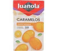 Juanola Caramelos Sabor Naranja – Sin azúcar, sin gluten – 50 g