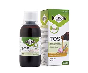JUANOLA Jarabe Tos Adultos - 150ml - Producto sanitario para el tratameinto de la tos seca y la tos productiva - Llantén menor, Altea, Própolis, Miel de flores. Adultos