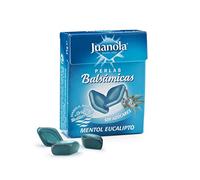 Juanola Perlas Sabor Eucalipto - Sin azúcar, sin gluten - Cómodo formato de bolsillo - Ideal para llevar contigo a todas partes - Refrescan tu boca y tu garganta - 25g