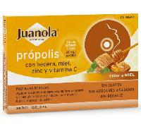 Juanola Própolis Sabor Miel + Hiedra 24 Pastillas