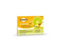 JUANOLA Própolis Sabor Miel y Limón - 24 pastillas blandas - Ayudan a suavizar la garganta de forma natural. Producto alimenticio con Própolis, Hedera, Miel, Zinc y Vitamina C.