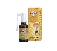 JUANOLA Pulverizador Bucal Própolis - 30ml - Para la garganta, faringe y cuerda vocales - Complemento alimenticio con Própolis, Miel, Equinácea, Salvia y Vitamina B3. A partir de 3 años.