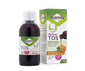 JUANOLA Tos Niños - 150ml - Indicado en caso de tos seca o productiva - Producto sanitario con Hiedra, Miel de flores, Altea y Tomillo. A partir de 1 año.