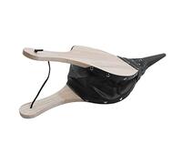 JUANQIAPAS Fuelle para chimenea, operación Manual, madera maciza duradera, cuero resistente al calor, soplador de fuego ampliamente utilizado para barbacoa, chimenea de acampada