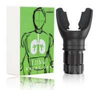 JUANSHI® Ejercitador de pulmones - Entrenador de respiración y entrenador de pulmones Oxyfit Entrenador de respiración portátil de resistencia para pulmones Power Breathe Pulmonar (Negro)