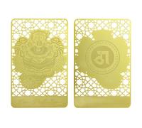 Juanxian Feng Shui Anti Bad Intentions Dorje Drolo Scorpion Gold Card Wealth Porsperity Success Lucky W5598