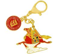 Juanxian Llavero de Feng Shui Mabao 2024 del período 9, llavero de caballo de viento, paz, riqueza, porsperidad, éxito, buena suerte, w5488, rosso, 11.5*6cm