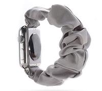 Juanxian Scrunchie - Correa Elástica de Repuesto para Apple Watch, Compatible con iWatch Series 1-5 (38 mm/40 mm, 42 mm/44 mm) (Gris, 38 mm/40 mm)