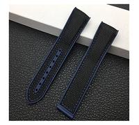 JUANZD 20 mm 22 mm Black Blue Naranja Roja Red Band Band de la banda Reloj Bandas de hebilla Compatibles con Omega Strap Seamaster Ocean Tools(2,WITH BLK BUCKLE_20MM)