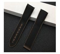 JUANZD 20 mm 22 mm Black Blue Naranja Roja Red Band Band de la banda Reloj Bandas de hebilla Compatibles con Omega Strap Seamaster Ocean Tools(6,WITH ROSE BUCKLE_20MM)