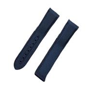 JUANZD 20 mm 22 mm Black Blue Naranja Roja Red Band Band de la banda Reloj Bandas de hebilla Compatibles con Omega Strap Seamaster Ocean Tools(1,WITH GOLD BUCKLE_22MM)