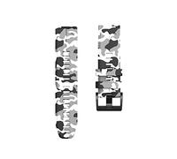 JUANZD 26 22 Correa de silicona de estilo de camuflaje QuickFit compatible con Garmin Fenix 7 7x 6 6x 5 5x Pulsera de banda de vigilancia más/epix gen 2/quatix/tactix(White,For Descent G1)