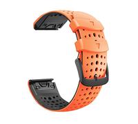 JUANZD 26 mm 22 mm Rápido Compatible con Pulsera de Silicona Compatible con Fenix 6X 6 Pro 5X Plus/Descent Mk2i Mk2/Enduro Correa de Reloj Correa de liberación rápida(Oranje,26mm)