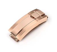 JUANZD 9x16mm Stainless Steel Folding Buckle Compatible With Watch Band Strap Daytona Submariner GMT OYSTERFLEX Clasp Watch Accessories(8,16MM_BUCKLE NO LOGO)