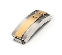 JUANZD 9x16mm Stainless Steel Folding Buckle Compatible With Watch Band Strap Daytona Submariner GMT OYSTERFLEX Clasp Watch Accessories(5,16MM_BUCKLE NO LOGO)