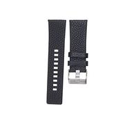 JUANZD Accesorios Correa de lichi de cuero compatible con diesel 20 22 24 26 28 28 30 32mm Dz7313 dz7322 dz7257 Ver bandas de pulsera Black Brown(Schwarz,30mm)