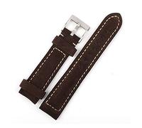 JUANZD Banda de corteta de reloj de cuero de gamuza 8 mm 20 mm 22 mm Watchstap Starps Hadming Reemplazo de pulsera de reemplazo for hombres Mujer Pulsera de reloj(Dark coffee,20mm)
